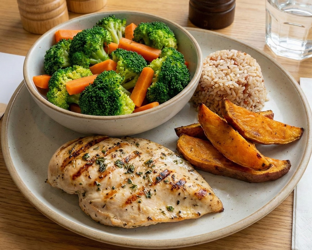 Bữa ăn mẫu giàu protein và chất xơ giúp giảm cảm giác thèm ăn và no lâu