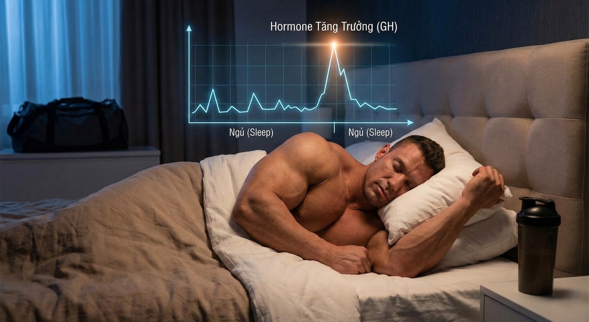 Vai trò của giấc ngủ đối với người tập thể hình.