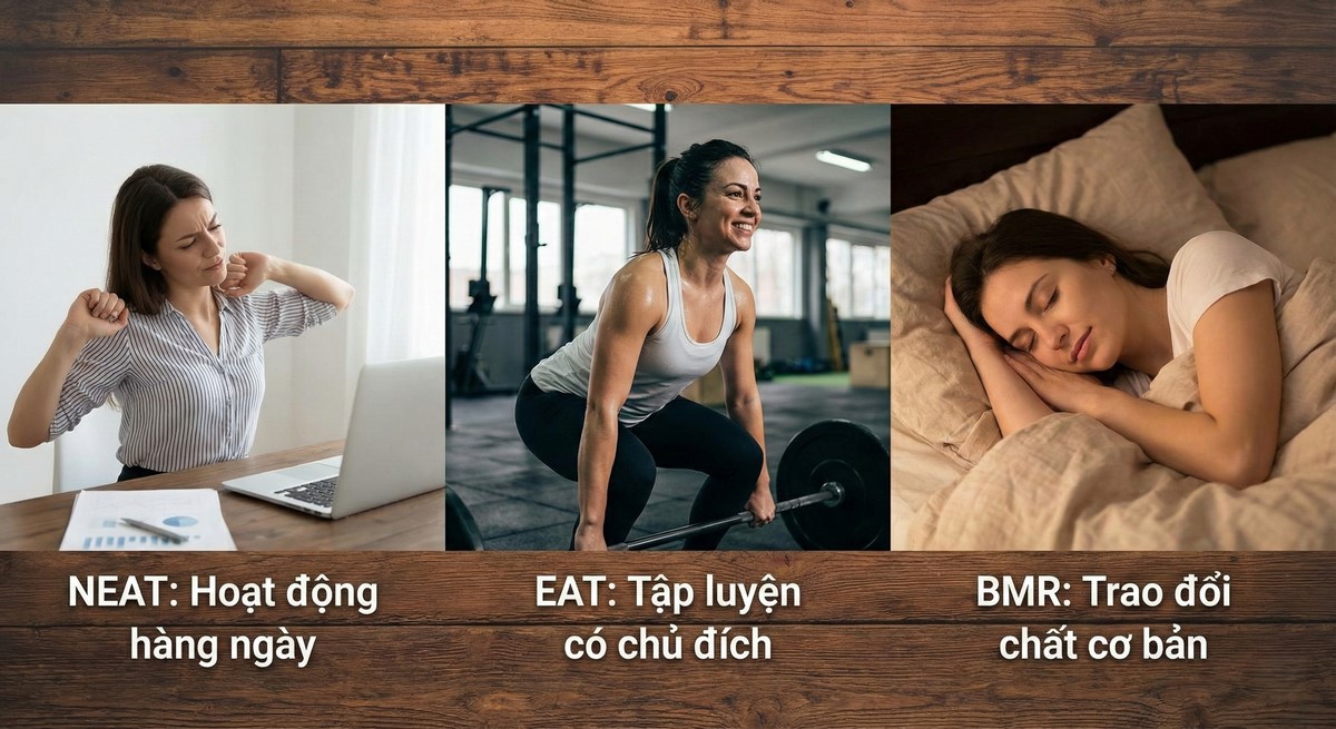 Các cách cơ thể tiêu hao năng lượng calo out.