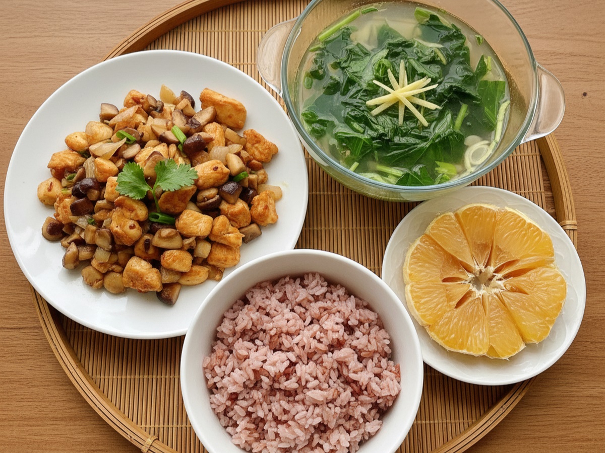 Mâm cơm Việt Nam áp dụng nguyên tắc GI thấp