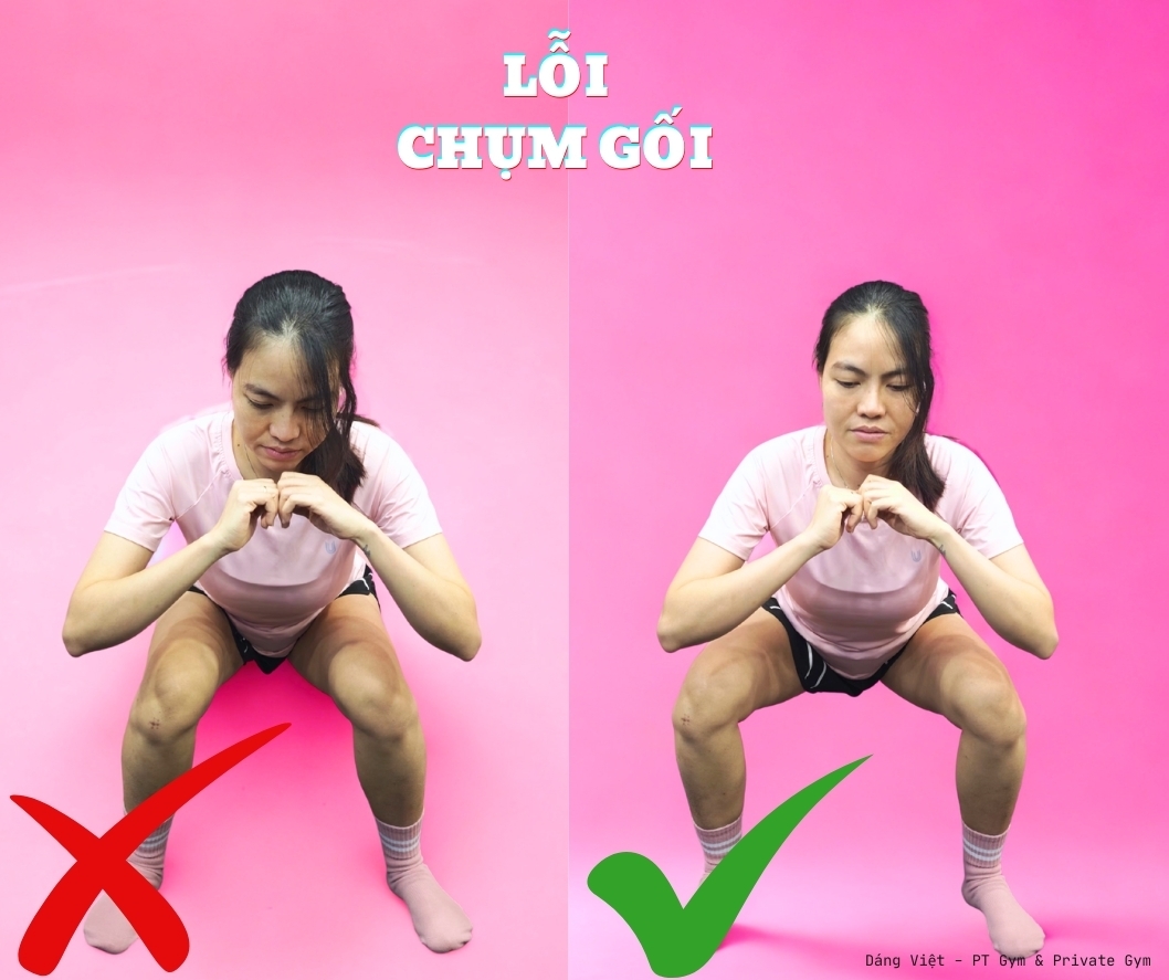 Lỗi squat chụm đầu gối