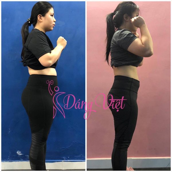 Kết quả giảm cân thành công của mỹ thùy